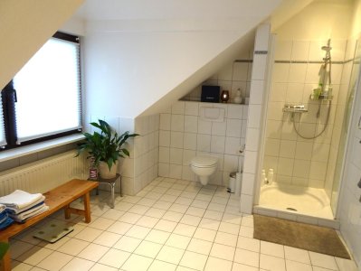 Badezimmer mit Dusche und